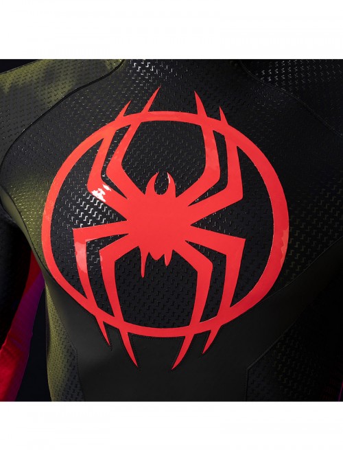 Anime Spider-Man Across The Spider-Verse Miles Morales Halloween Cosplay Costume Set Without Boots