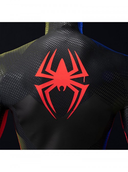 Anime Spider-Man Across The Spider-Verse Miles Morales Halloween Cosplay Costume Set Without Boots