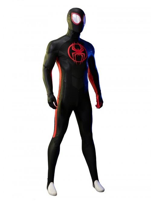 Anime Spider-Man Across The Spider-Verse Miles Morales Halloween Cosplay Costume Set Without Boots