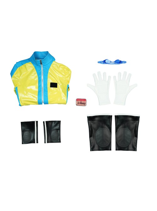 Game Dispatch Waterboy Herman Halloween Cosplay Costume Set