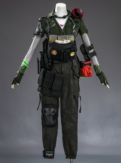 Game Delta Force Vlinder Lina Van Der Meer Halloween Cosplay Costume Set Without Walkie-Talkie