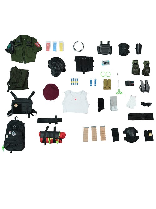 Game Delta Force Vlinder Lina Van Der Meer Halloween Cosplay Costume Set Without Walkie-Talkie