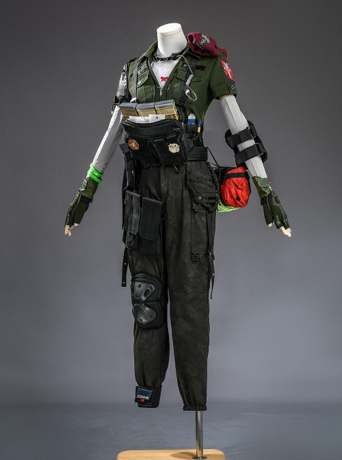 Game Delta Force Vlinder Lina Van Der Meer Halloween Cosplay Costume Set Without Walkie-Talkie