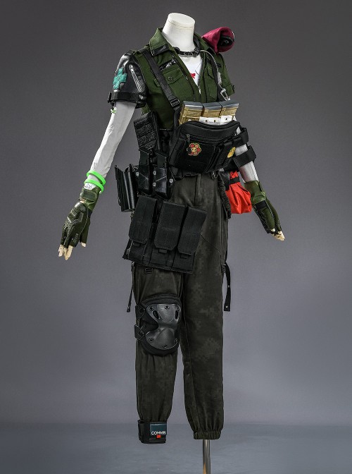 Game Delta Force Vlinder Lina Van Der Meer Halloween Cosplay Costume Set Without Walkie-Talkie