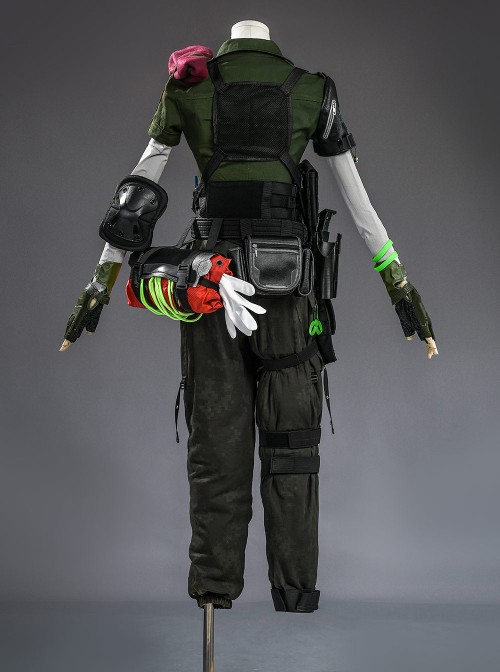 Game Delta Force Vlinder Lina Van Der Meer Halloween Cosplay Costume Set Without Walkie-Talkie