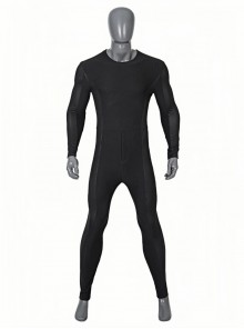 The Flash Batman Movie Version  Halloween Cosplay Costume Black Bodysuit