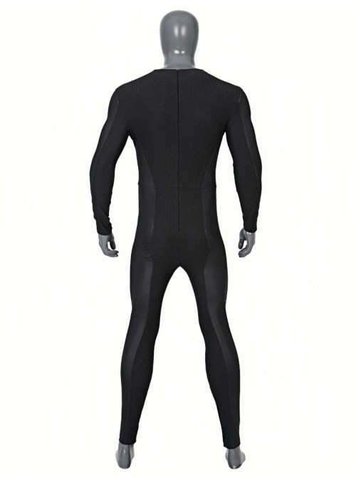 The Flash Batman Movie Version  Halloween Cosplay Costume Black Bodysuit