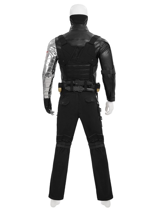 Movie Captain America 2 The Winter Soldier Bucky Barnes Halloween Cosplay Costume Set Without Daggers Without Bullets
