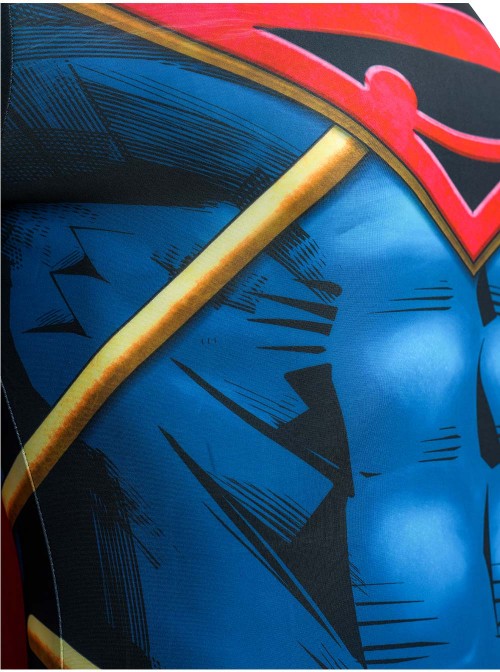 Anime Comics Superboy-Prime Bodysuit Halloween Cosplay Costume Set