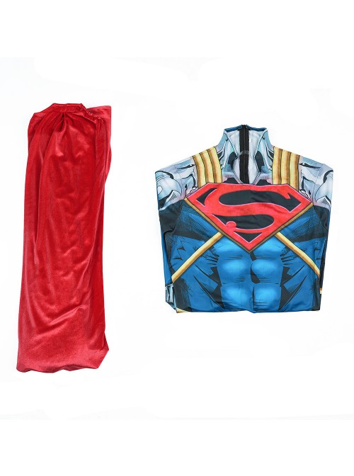 Anime Comics Superboy-Prime Bodysuit Halloween Cosplay Costume Set