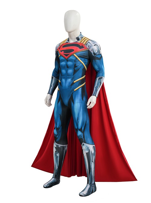Anime Comics Superboy-Prime Bodysuit Halloween Cosplay Costume Set