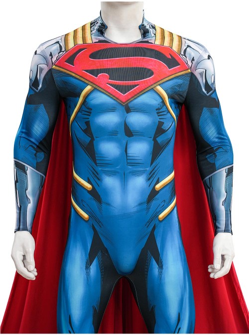 Anime Comics Superboy-Prime Bodysuit Halloween Cosplay Costume Set