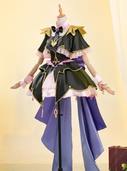 Anime Star Detective Precure Moria Luluka Halloween Cosplay Costume Set