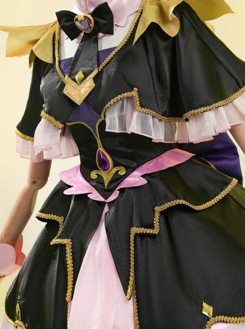 Anime Star Detective Precure Moria Luluka Halloween Cosplay Costume Set
