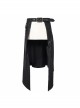 Fog Flower Print Pattern Waistband Asymmetrical Hem Side Lace-Up Black Punk Kilt