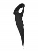 Black Plush Lapel Exquisite Jacquard Gorgeous Metal Buckles Tuxedo-Style Gothic Style Vest