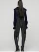 Black Plush Lapel Exquisite Jacquard Gorgeous Metal Buckles Tuxedo-Style Gothic Style Vest