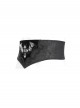Black Dark Rose Jacquard Splicing Front Velvet Embroidered Bat Lace Adjustable Back Lace-Up Gothic Style Men's Corset