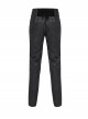 Black 3D Pattern Jacquard High Waist Front Gorgeous Buckles Gothic Style Men's Trousers With Corset