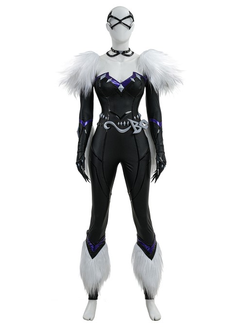 Game Marvel Rivals Black Cat Felicia Hardy Halloween Cosplay Costume Set Without Shoes