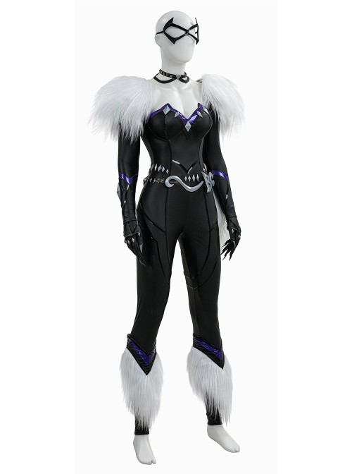 Game Marvel Rivals Black Cat Felicia Hardy Halloween Cosplay Costume Set Without Shoes
