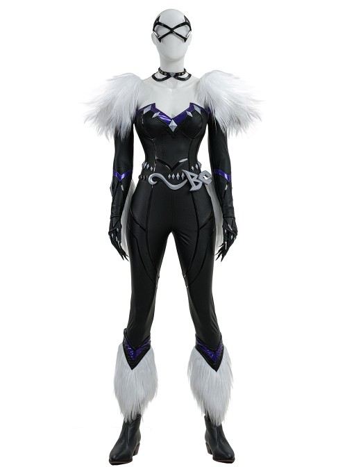 Game Marvel Rivals Black Cat Felicia Hardy Halloween Cosplay Accessories Black Shoes