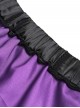 Black Sequins Checkered Mesh Patchwork Purple Lining Color Blocking Waist Lace-Up Gothic Style Lolita Mini Skirt