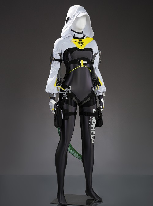 Game Arknights Endfield Fluorite Halloween Cosplay Costume Set