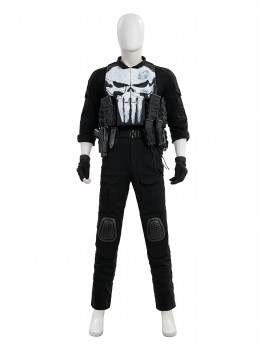 TV Special The Punisher One Last Kill Frank Castle Halloween Cosplay Costume Set Without Shoes Without Weapon Combination