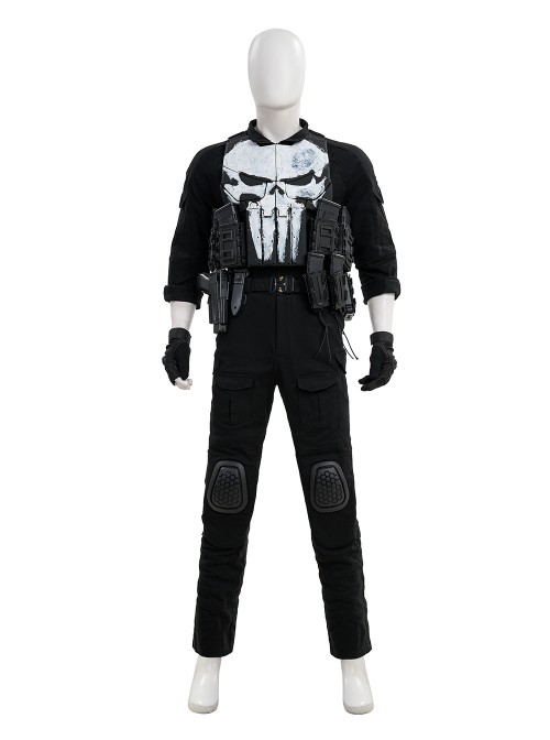 TV Special The Punisher One Last Kill Frank Castle Halloween Cosplay Costume Set Without Shoes Without Weapon Combination