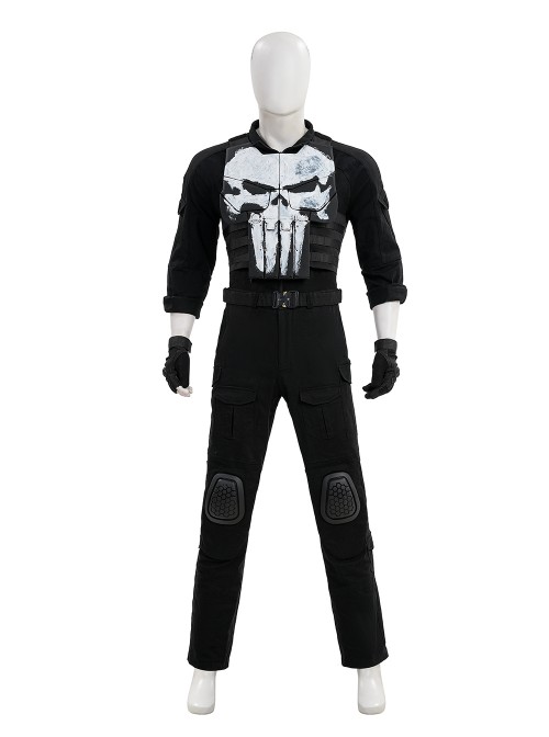 TV Special The Punisher One Last Kill Frank Castle Halloween Cosplay Costume Set Without Shoes Without Weapon Combination