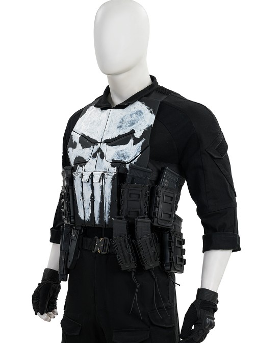 TV Special The Punisher One Last Kill Frank Castle Halloween Cosplay Costume Set Without Shoes Without Weapon Combination
