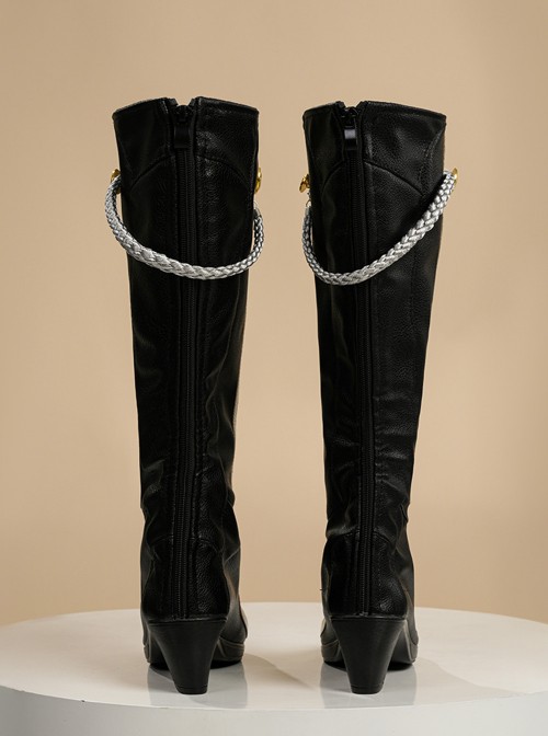 Game Honor Of Kings Shangguan Wan'er Original Skin Halloween Cosplay Accessories Black Boots