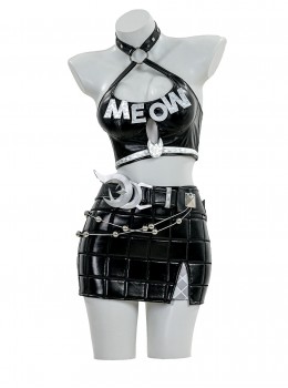 Game Marvel Rivals Black Cat Outfit Urban Predator Halloween Cosplay Costume Set Without Shoes
