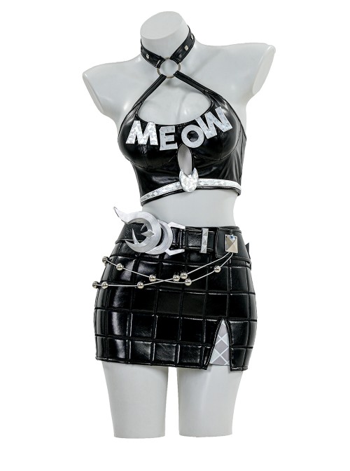 Game Marvel Rivals Black Cat Outfit Urban Predator Halloween Cosplay Costume Set Without Shoes