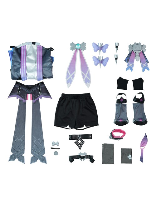 Game Genshin Impact Prune Halloween Cosplay Costume Set