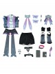 Game Genshin Impact Prune Halloween Cosplay Costume Set