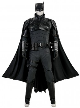 Movie The Batman Bruce Wayne Battle Suit Halloween Cosplay Costume Set Without Shoes Without Head Cover Without Handcuffs