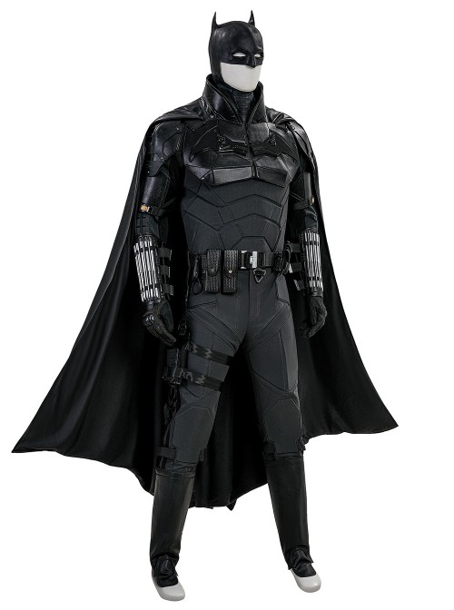 Movie The Batman Bruce Wayne Battle Suit Halloween Cosplay Costume Set Without Shoes Without Head Cover Without Handcuffs