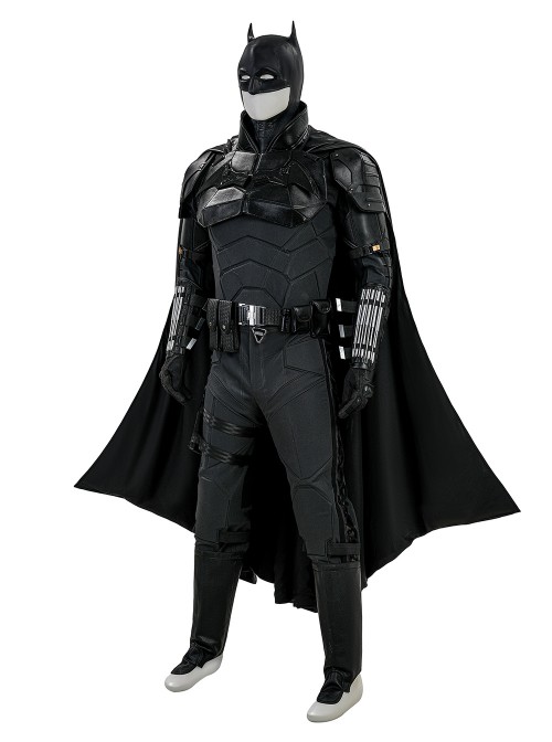 Movie The Batman Bruce Wayne Battle Suit Halloween Cosplay Costume Set Without Shoes Without Head Cover Without Handcuffs