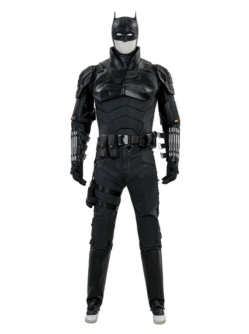 Movie The Batman Bruce Wayne Battle Suit Halloween Cosplay Costume Set Without Shoes Without Head Cover Without Handcuffs