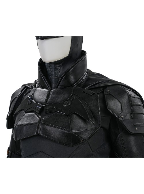 Movie The Batman Bruce Wayne Battle Suit Halloween Cosplay Costume Set Without Shoes Without Head Cover Without Handcuffs