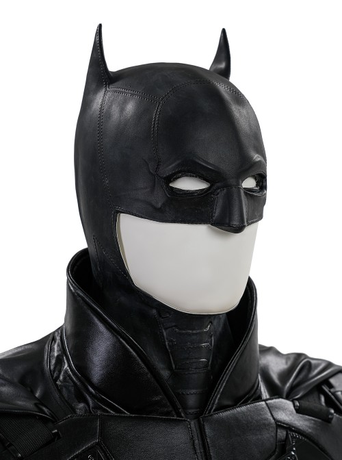 Movie The Batman Bruce Wayne Halloween Cosplay Accessories Black Head Cover