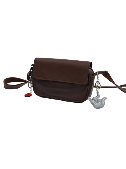 Game Marvel Rivals Spider-Man Peter Parker The Photographer Halloween Cosplay Accessories Brown Bag With Pendants