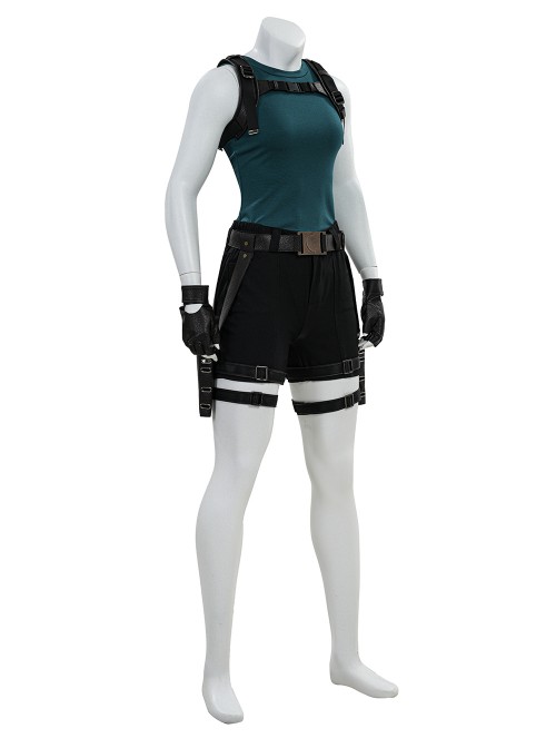 TV Drama Tomb Raider Lara Croft Halloween Cosplay Costume Set Without Shoes