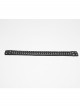Black Leather Personalized Semi-Circular Metal Rings Rebellious Punk Male Choker