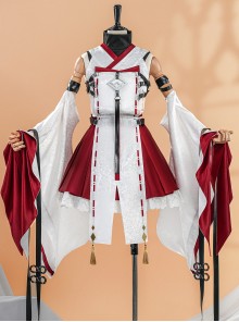 Game Dragon Raja Cassell's Gate Erii Uesugi Short Miko Outfit Halloween Cosplay Costume Set