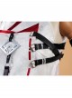 Game Dragon Raja Cassell's Gate Erii Uesugi Short Miko Outfit Halloween Cosplay Costume Set