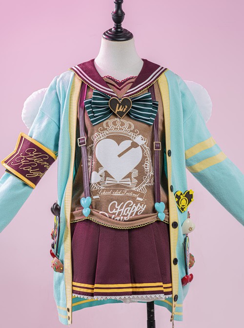 Anime LoveLive Valentine's Day Chocolate Awaken Outfit Halloween Cosplay Costume Set Without Decorative Props Without Wings Without Socks