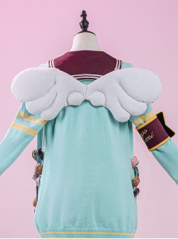 Anime Lovelive Valentine's Day Chocolate Awaken Halloween Cosplay Accessories White Wings